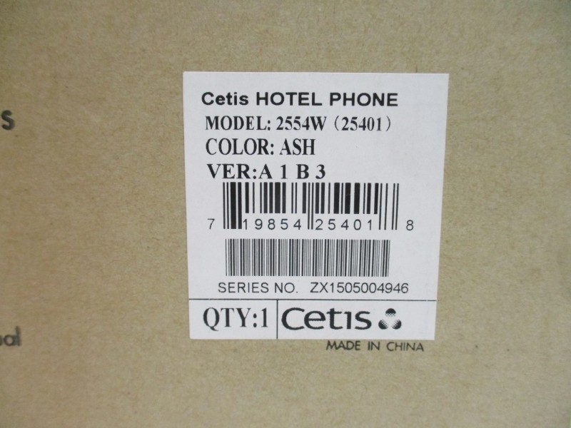 CETIS 2554W (ASH) NSMP