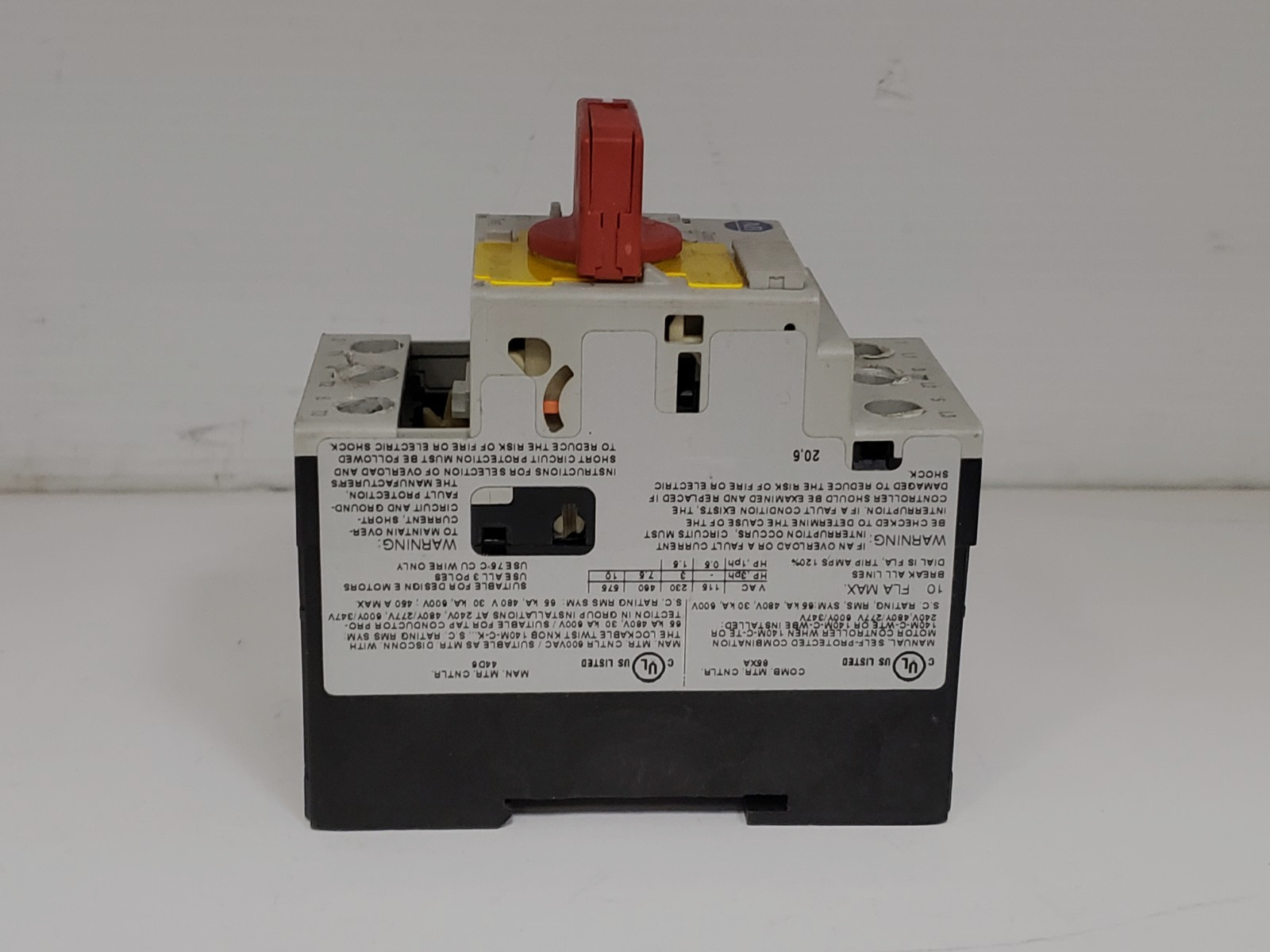 ALLEN BRADLEY 140M-D8E-C10 CIRCUIT BREAKER 6.3-10A SERIES C