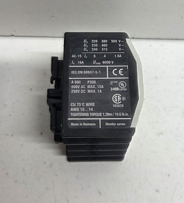 NEW NO BOX! EATON 4P 2NO/2NC TOP MOUNT AUXILIARY CONTACT DILM150-XHI22