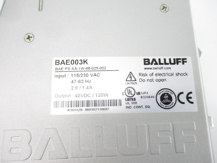 BALLUFF BAEPS-XA-1W-48-025-002 115/230VAC 2.8/1.4A NSNP