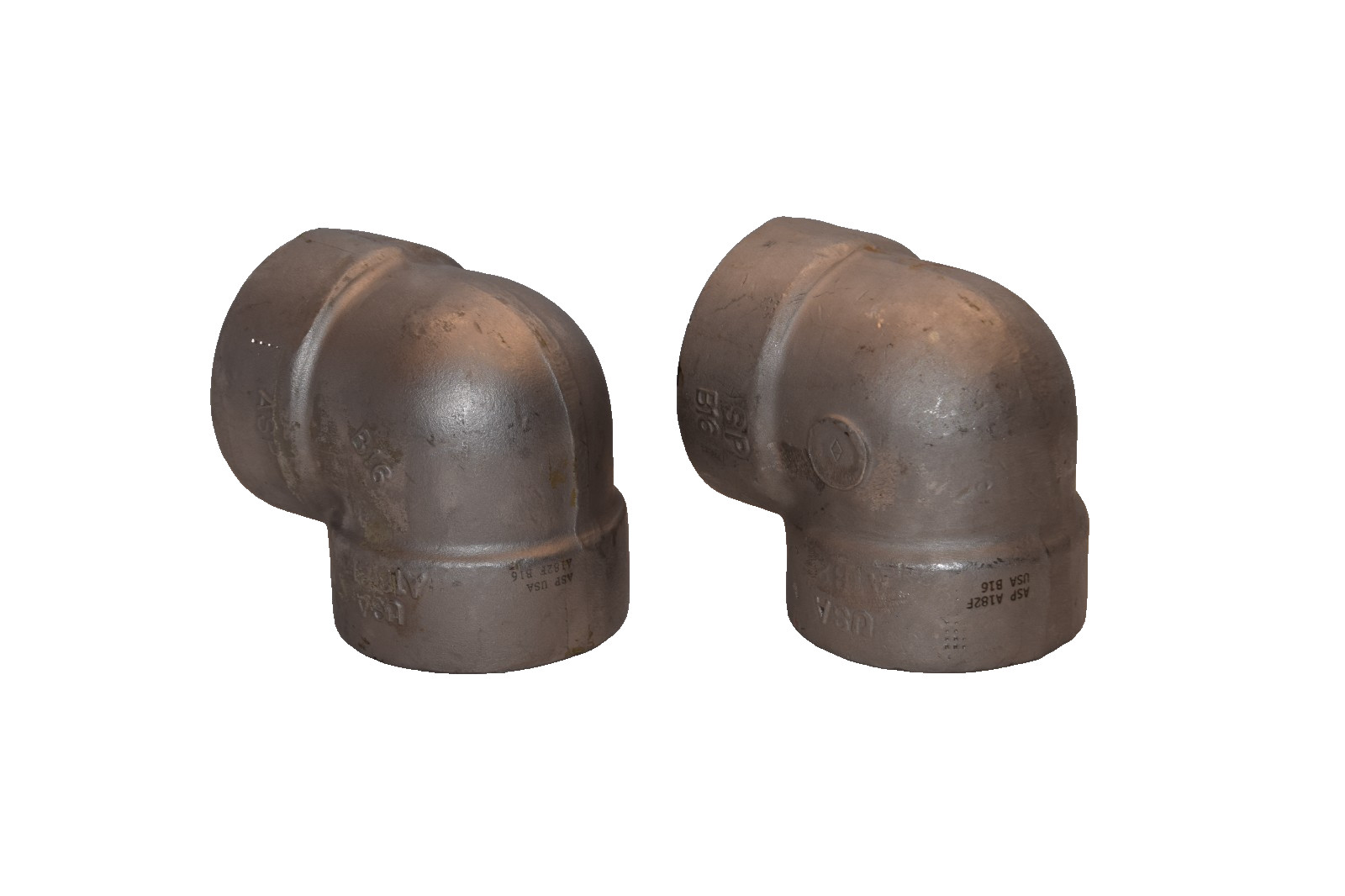 ASP A182F B16 2″ Stainless Steel 90 Degree Socket Connect Elbow (New – Lot of 2)