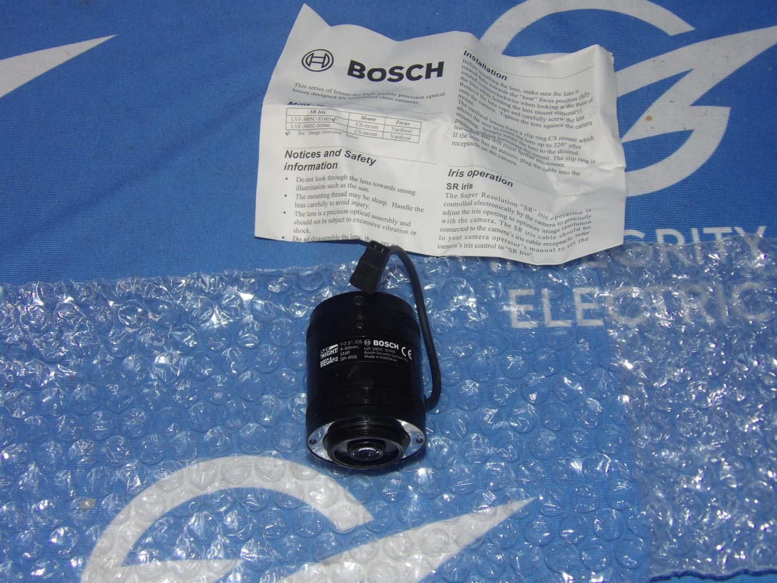 NIB Bosch Megapix LVF-5005C-S0940 1/2.5″ 9-40mm 5MP Security Lens + 1 Year Wa…