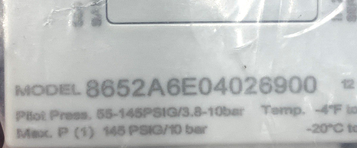 AVENTICS 8652A6E04026900 PNEUMATIC SOFT START VALVE **NEW**