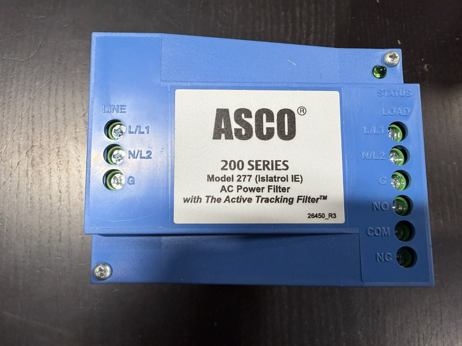 ASCO IE-120 (ISLATROL) ACTIVE TRACKING FILTER – ITEM#736, SURPLUS