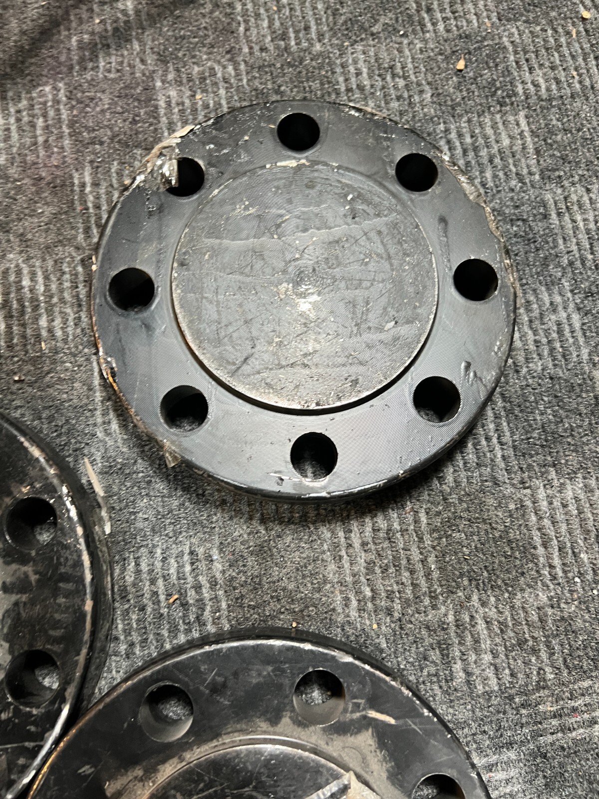(QTY 3) Boltex Galvanized Blind Flange 8″ x 5″ B16 3 600 A7SA-105-N/A694 F42 GBD