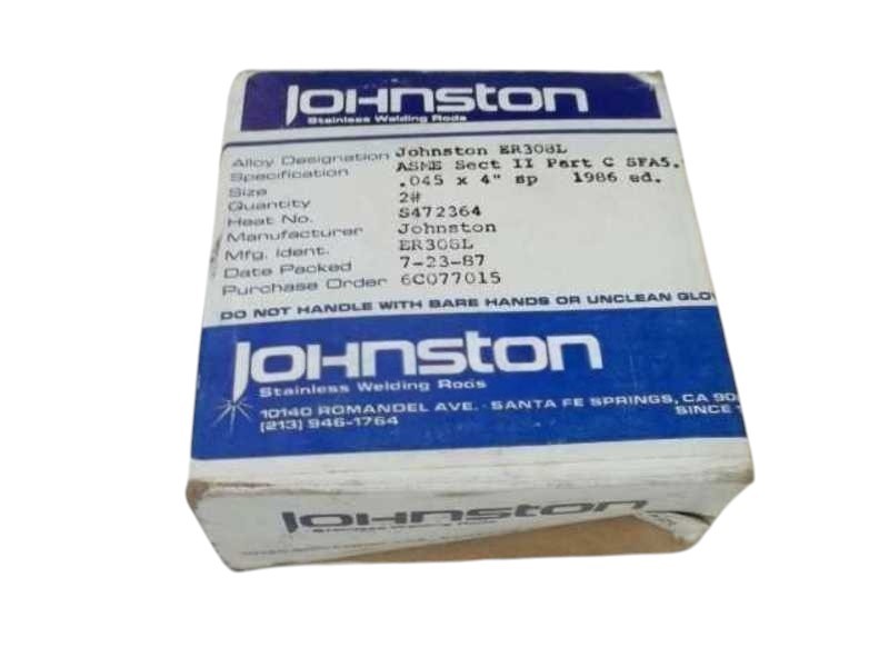 JOHNSTON ER308L STAINLESS STEEL WELDING NSMP