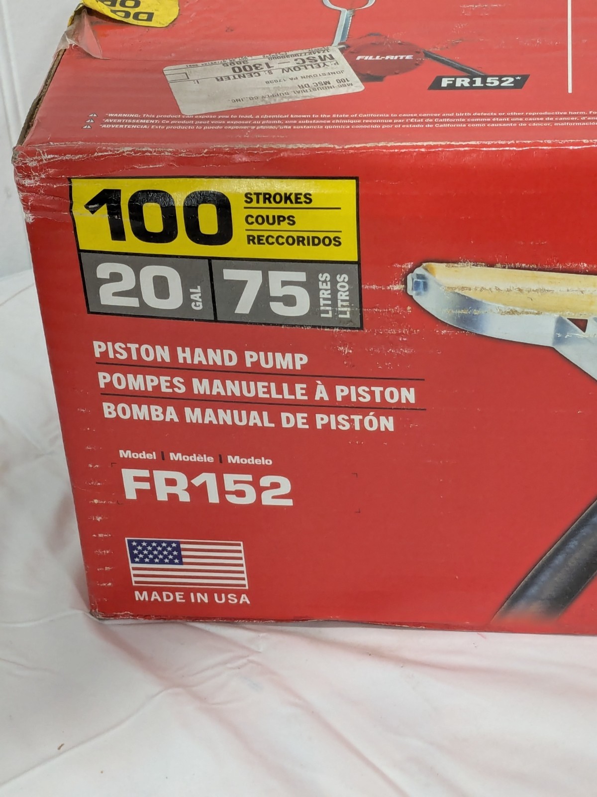 Fill-Rite 3/4″ Outlet, Cast Aluminum Hand Operated Piston Pump FR152