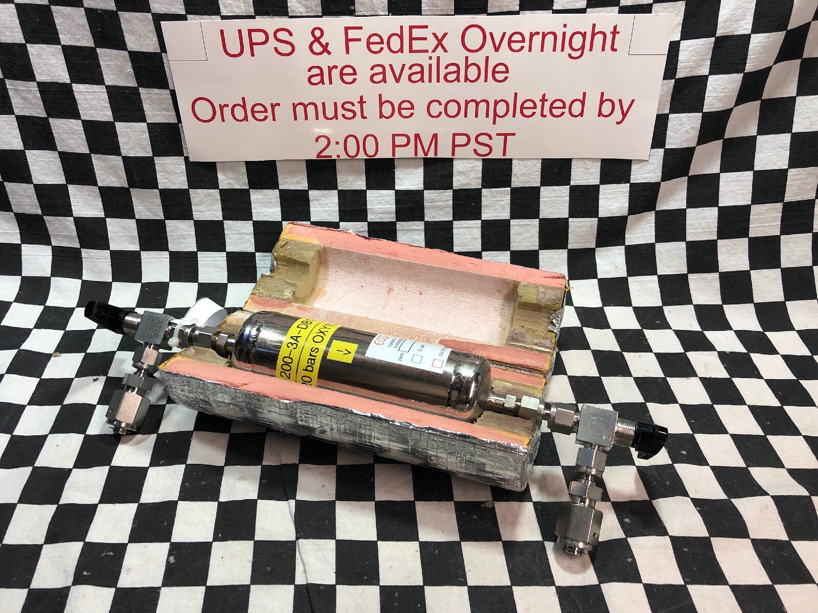 EOS GAS CYLINDER P max 20 BARS 48-200-3A-DB1/4″, OYY194-3A-R, SHIPSAMEDAY#104BA