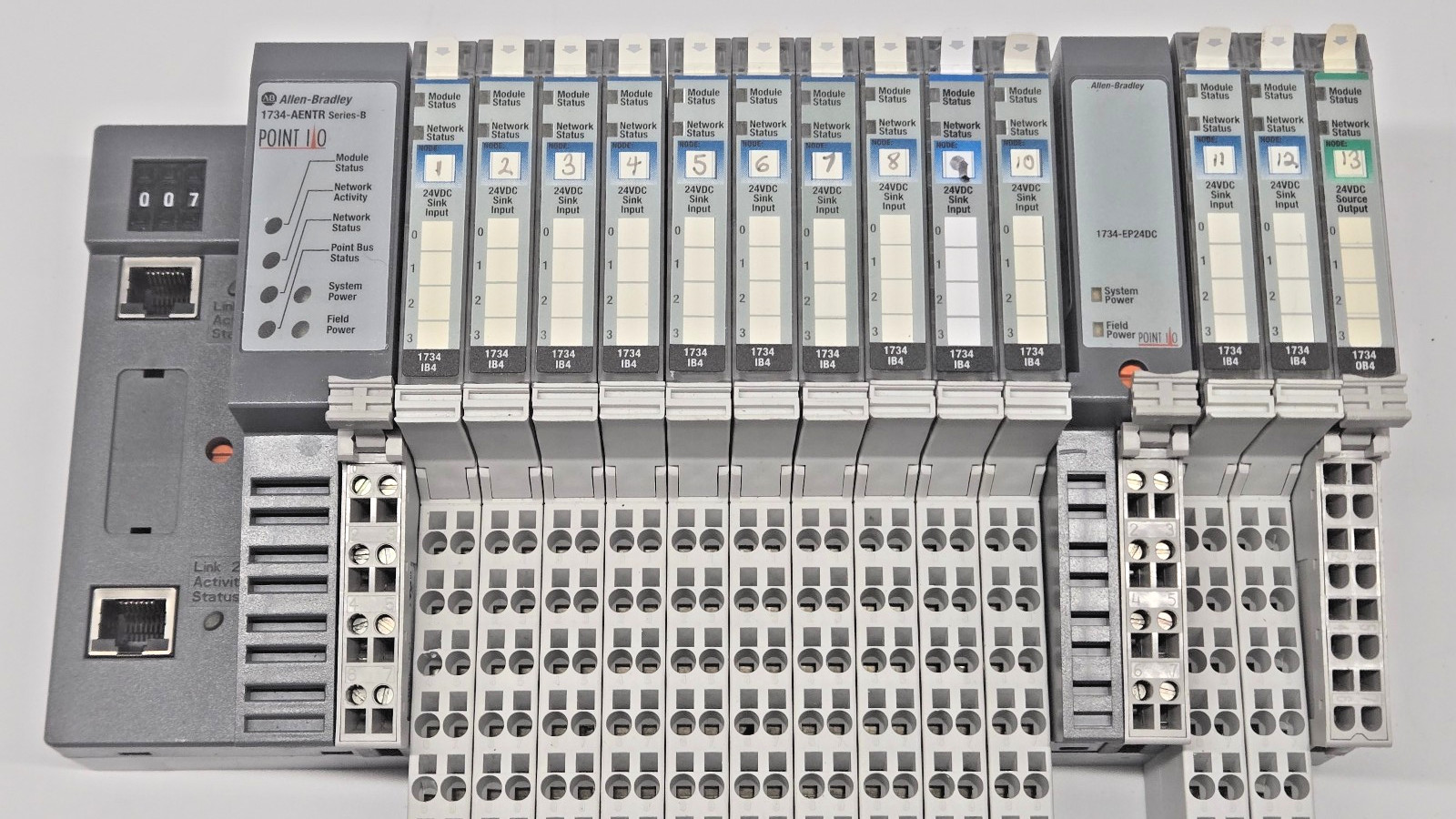 Allen Bradley 1734-AENTR / 1734-EP24DC / 1734-IB4 / 1734-OB4 LOT