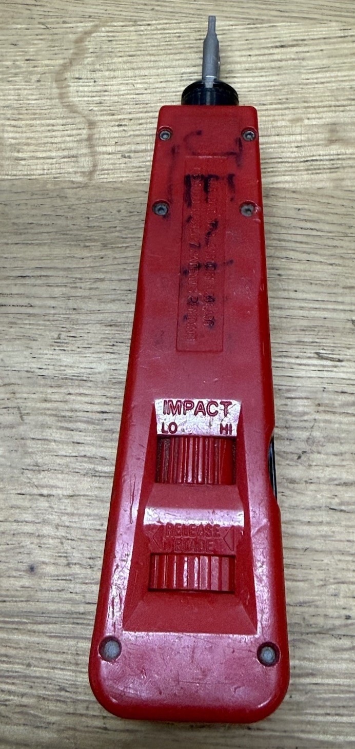 Harris Fluke Networks D914 Impact Punch Down Tool Vintage