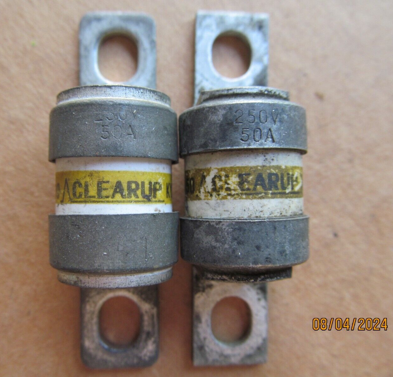 “LOT OF 2” KYOSAN 25FH50 FUSES, 50A 250V