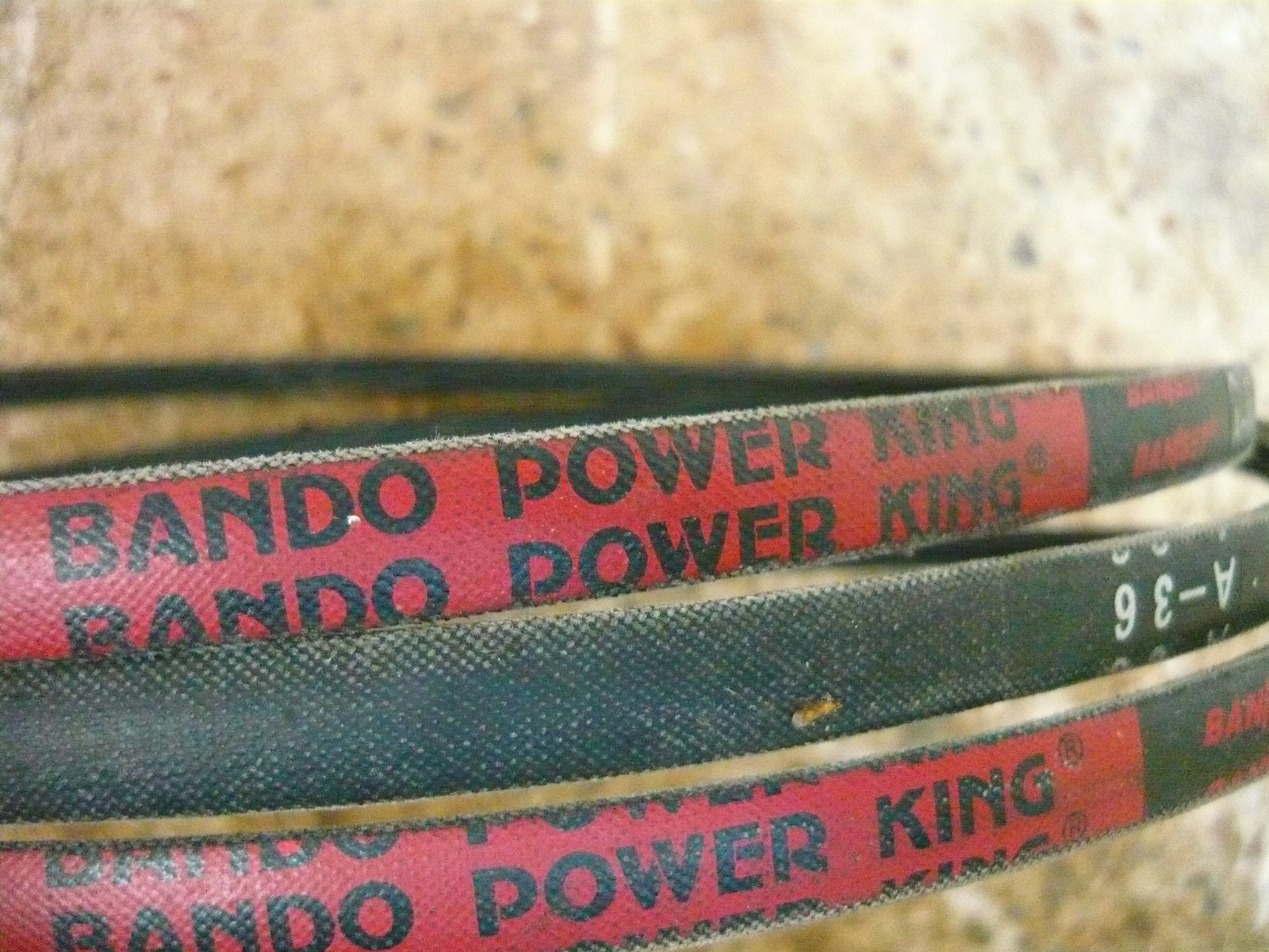 Bando American BanSet Power King A36 Belt / V-Belt Lot Of Three (3) New / NOS
