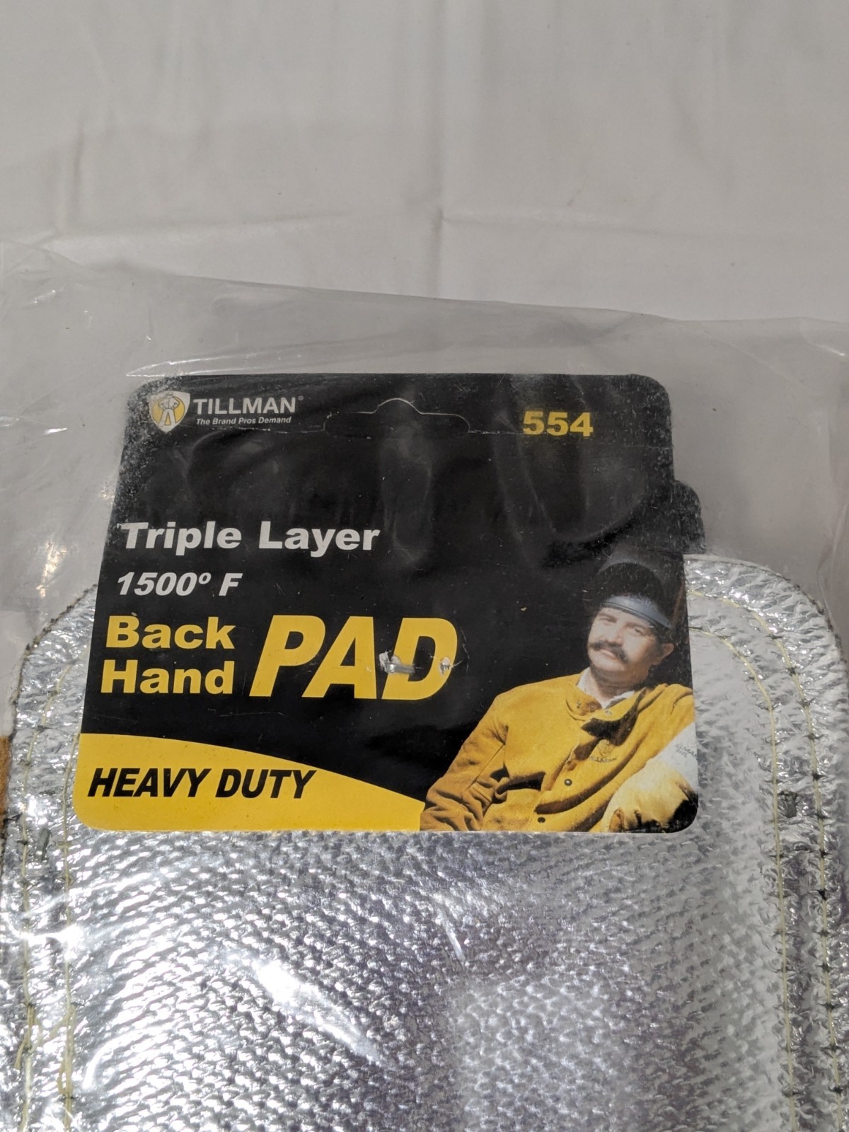 6 Pack Tillman Triple Layer Aluminized Ceramic Wool Back Hand Pads 554