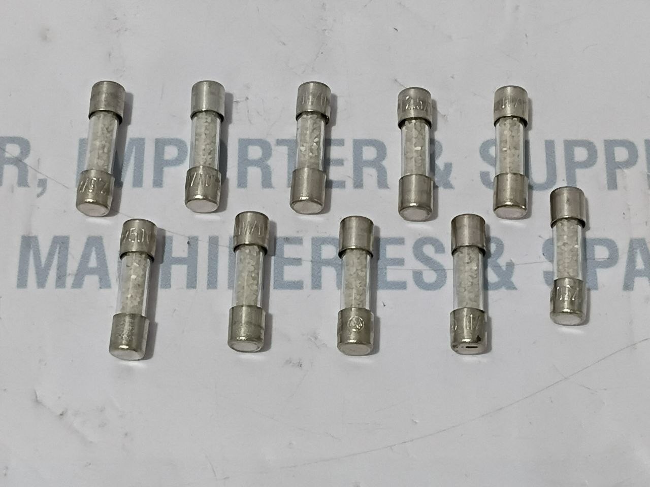 Wickmann-Werke T 2.5A Miniature Fuses 250Vac L2.5/250V/D 5x20mm (Lot of 10 Pcs)