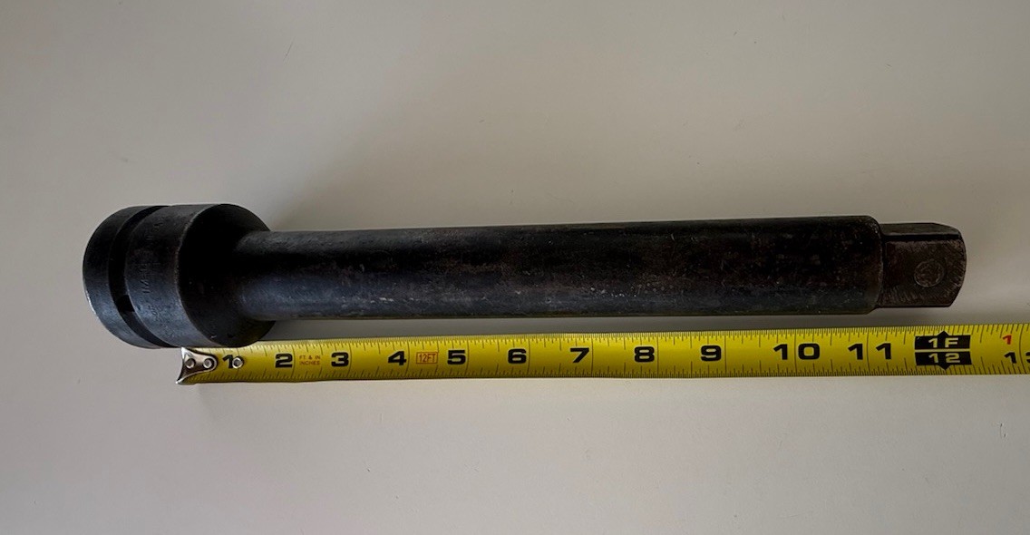 SNAP-ON IM123 IM-123 1 INCH DRIVE IMPACT EXTENSION 12 Inch Long W/Locking Pin