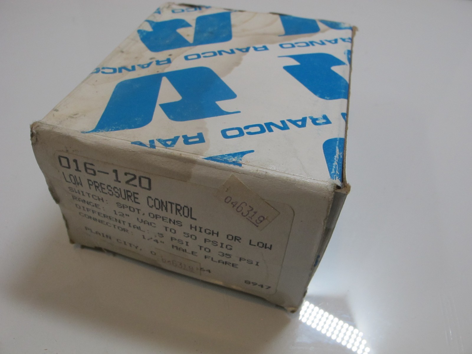 Ranco Low Pressure Control 1/4” Male Flare, O16-120, O16-120, 016-120