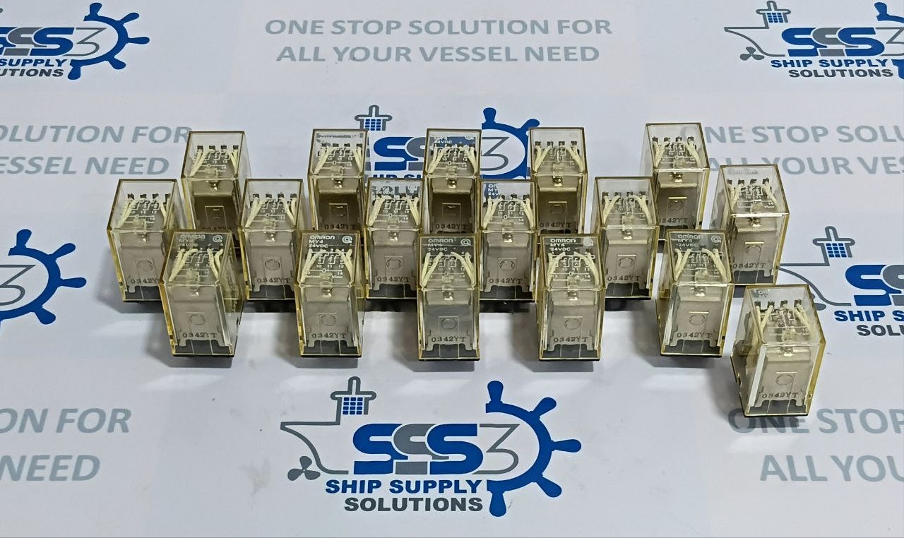 Omron MY4 Auxiliary Relay Coil Voltage 24VDC 14-Pin (Lot of 17 pcs)