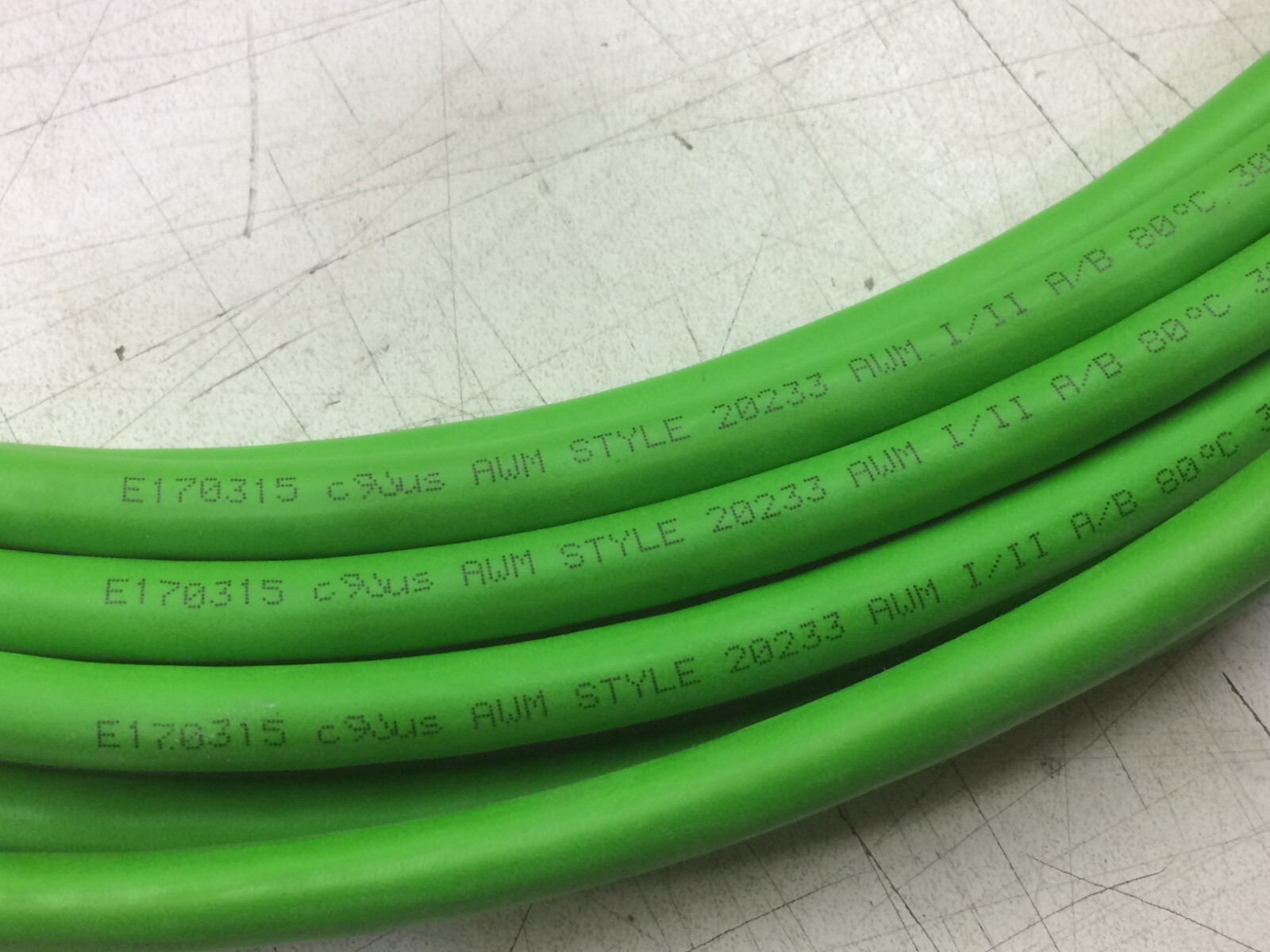 LENZE GREEN L FORCE SERVO EYF CABLE ASSEMBLY 12 PIN 12-PIN 27′ LONG 8.3M