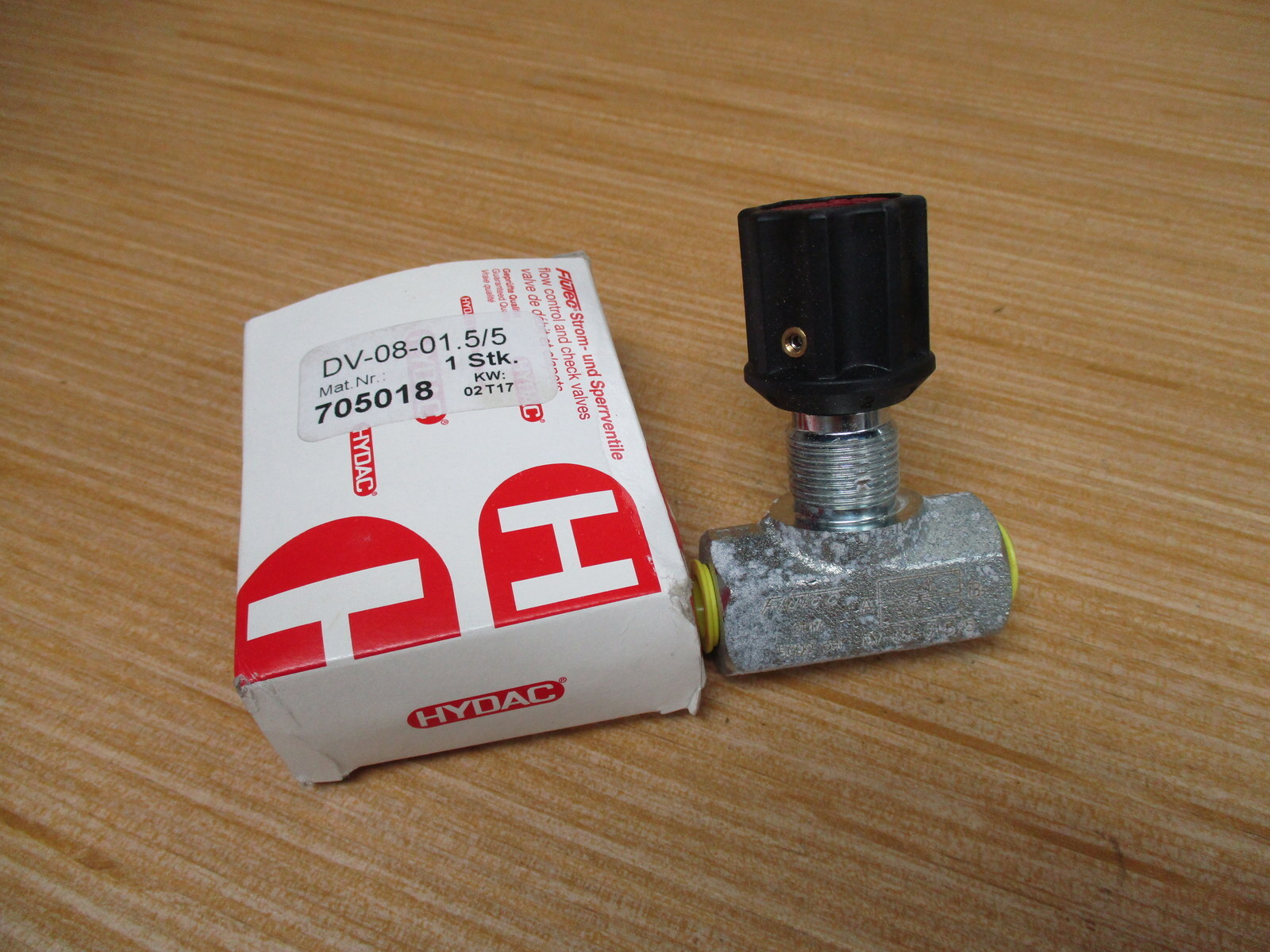 Hydac DV-08-01.5/5 Flow Control Valve DV080155