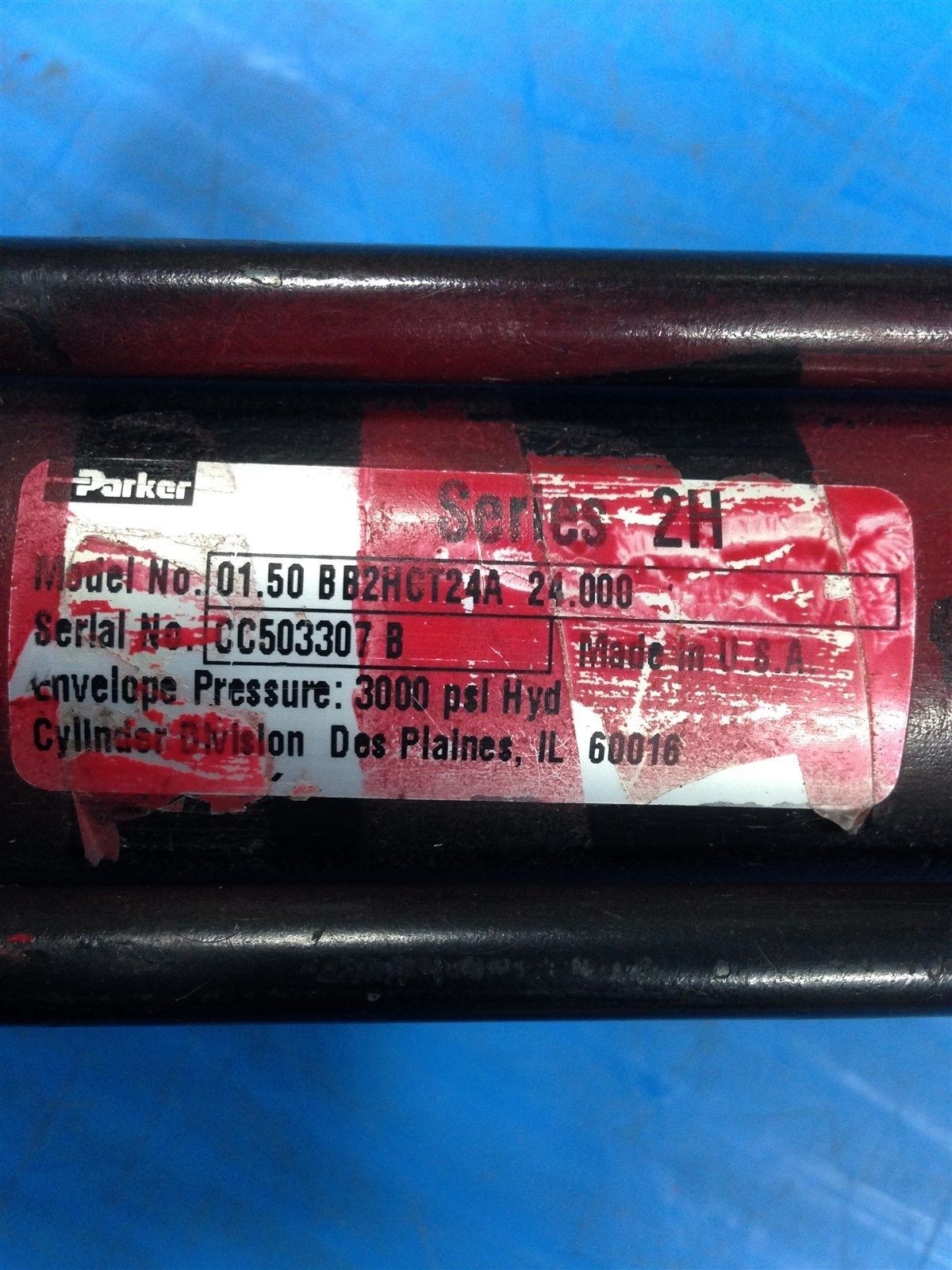 PARKER 01.50 BB2HCT24A 24.00 PNEUMATIC CYLINDER NEW NO BOX (H2)