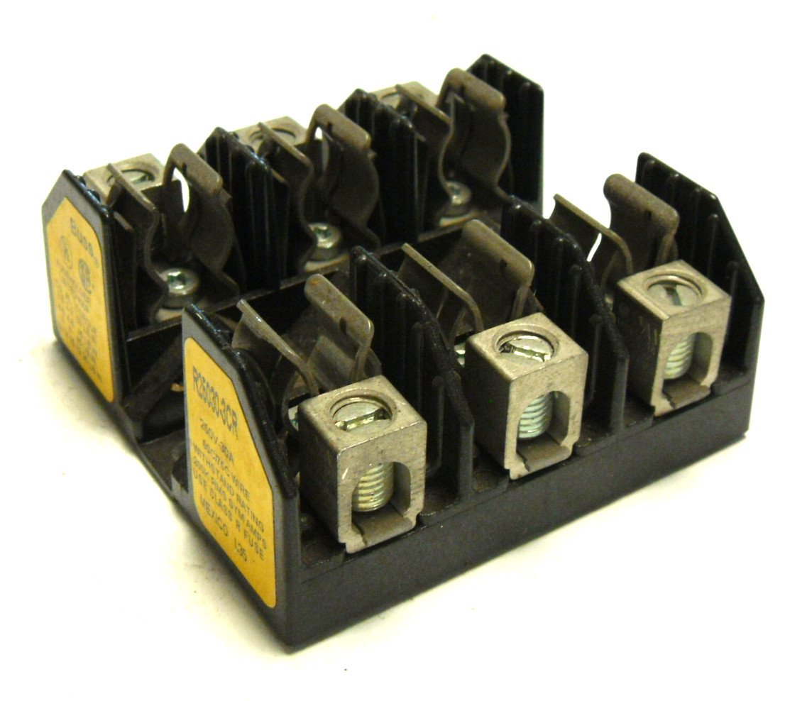 NEW BUSS R25060-3CR FUSE HOLDER 250V-30A