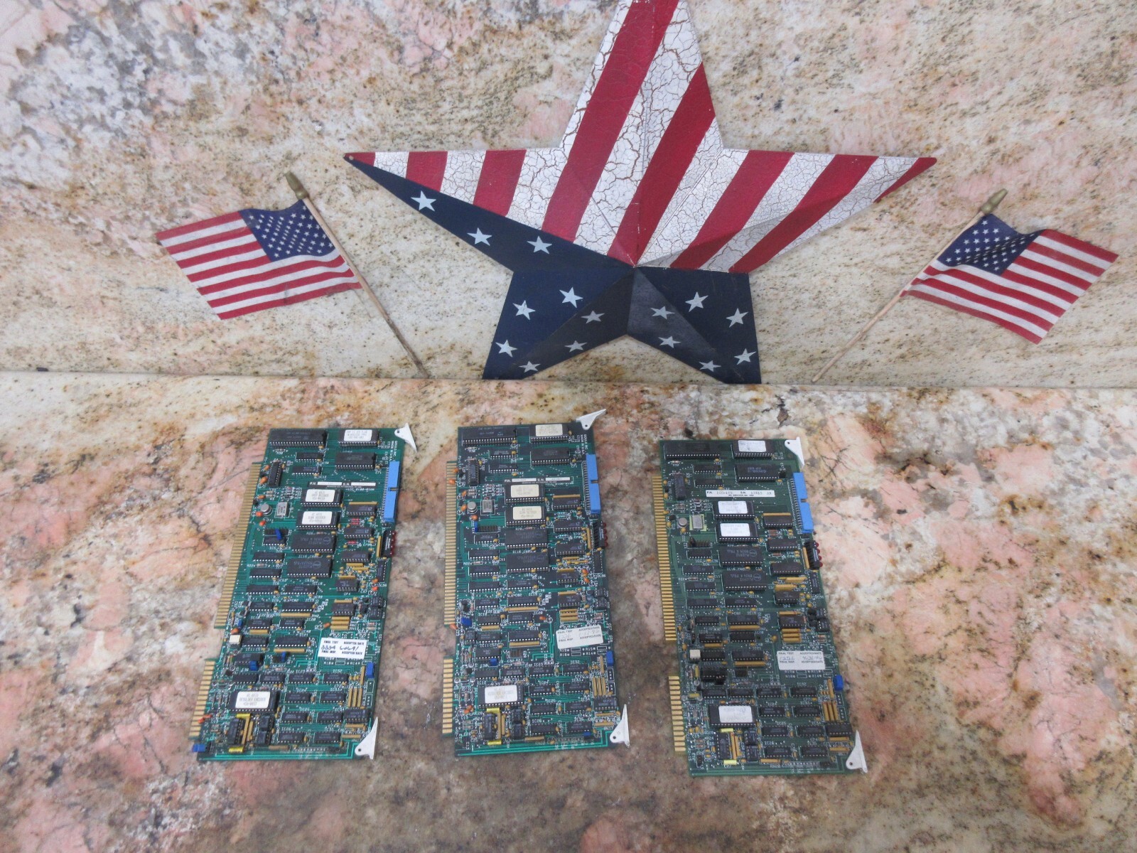 ICC GOULD MODICON CIRCUIT BOARD 100-166 016-0035-H 016-0035-H LOT OF 3 PIECES