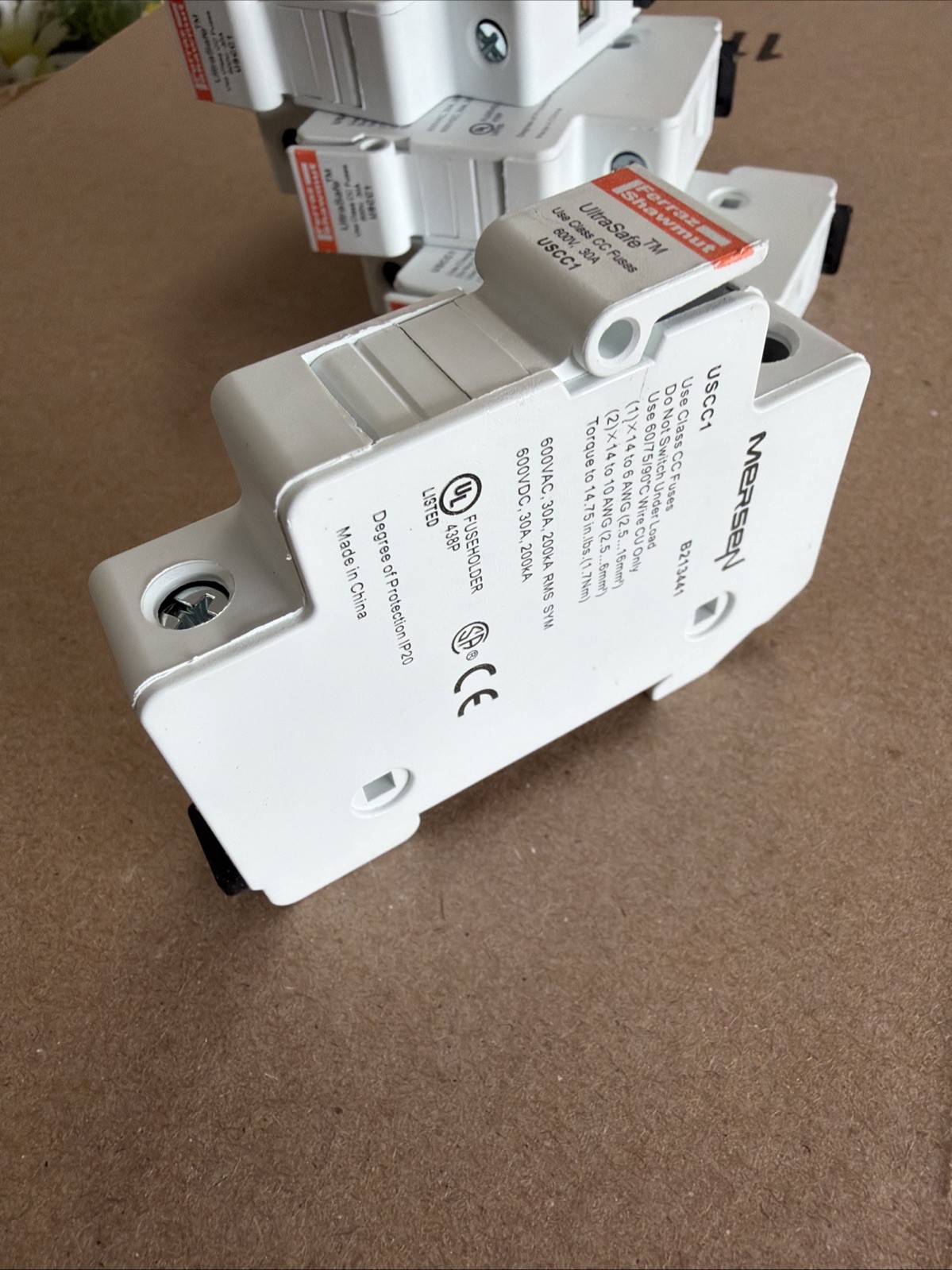 Gould Shawmut Ferraz Mersen USCC1 Breaker B213441 1 Pole (Pack of 4)