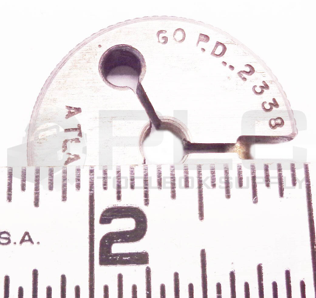 SET OF 2 NEW ATLAS 1/4-40UNF-3A PIPE THREAD RING GAGES GO PD2338 NOGO PD2316
