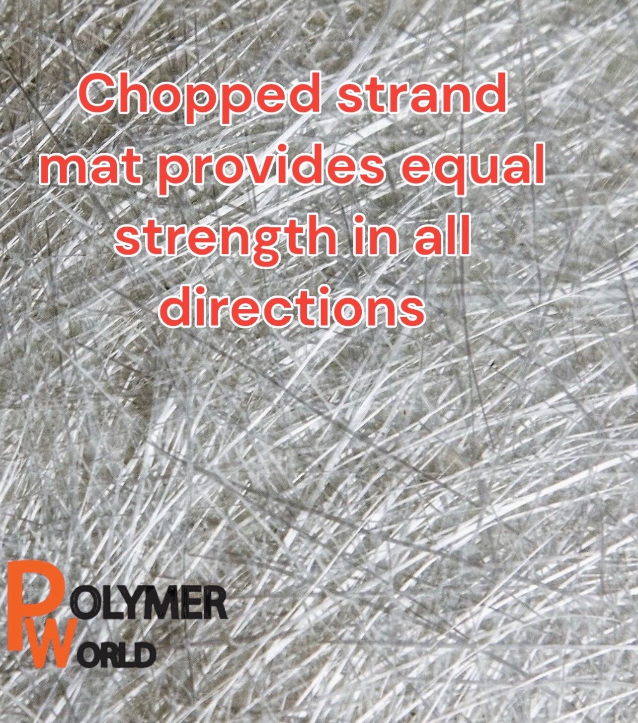Polymer World Fiberglass 1.5X50X5 Yard Chopped Strand Mat for Boat, Automobiles