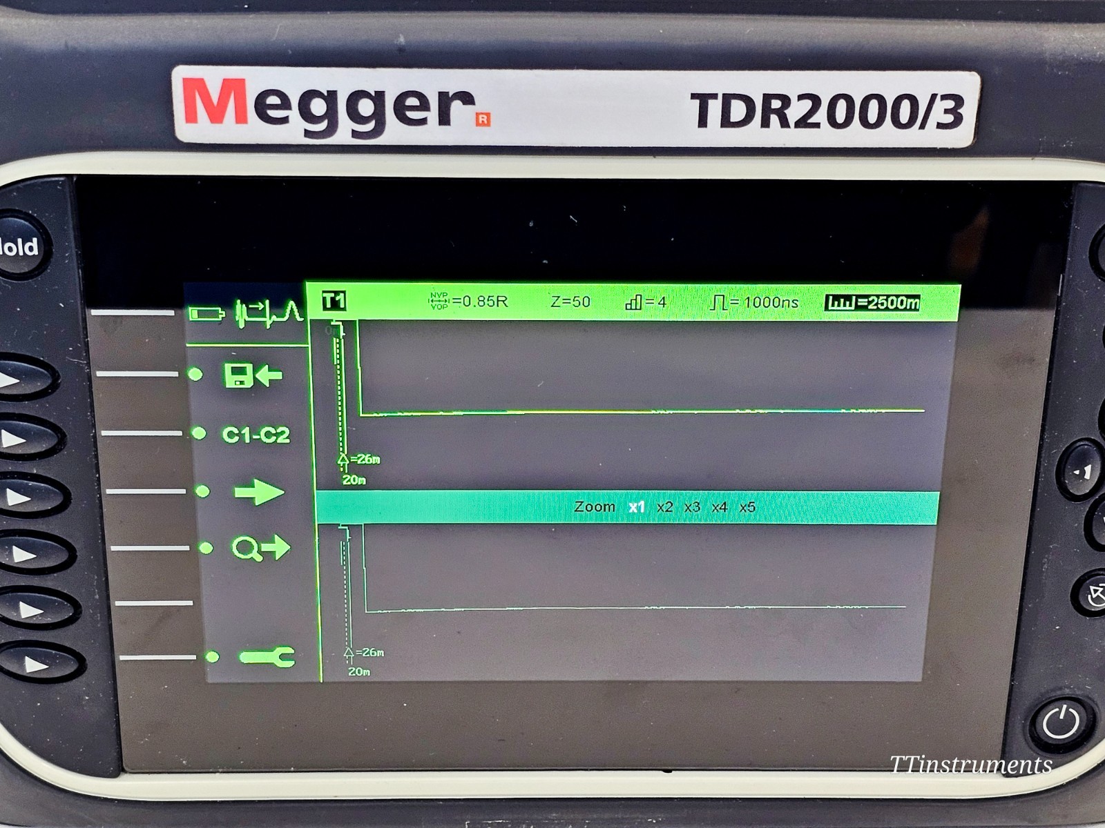 Megger TDR2000/3 Dual Channel Cable Fault Locator TDR 20km