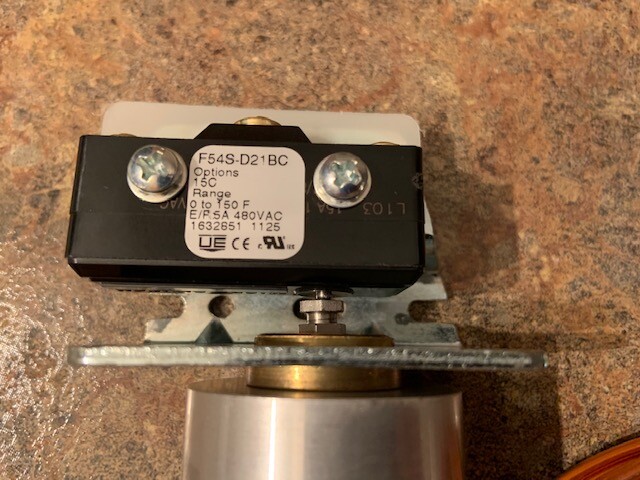 UE UNITED ELECTRIC F54S-D21BC Temperature Switch 0-150F