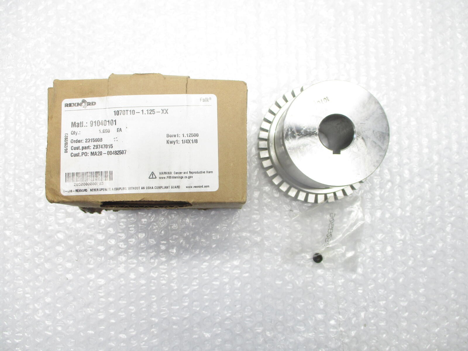REXNORD 2315908 1070T10 HUB 1.125″ NSMP.