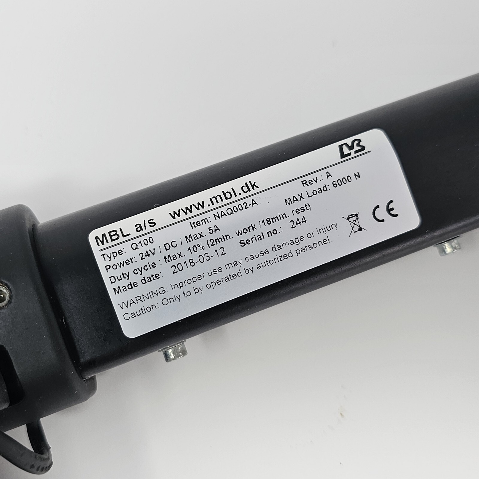 Wheelchair MBL NAQ002-A Seat Tilt Actuator For Quickie And Similar