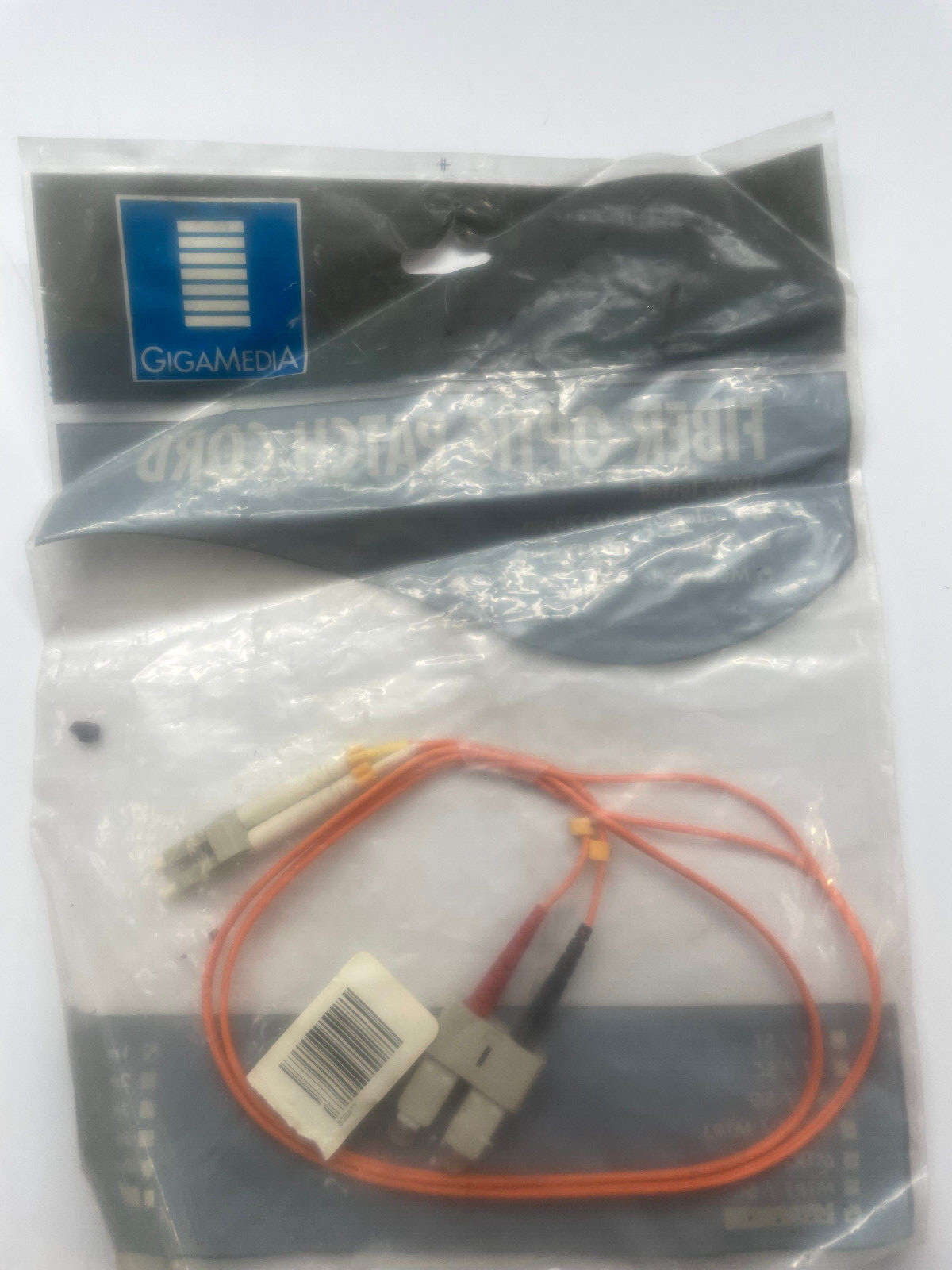 Gigamedia Multimode Fiber Optic Patch Cord DX62.5MIC LC/SC 1M