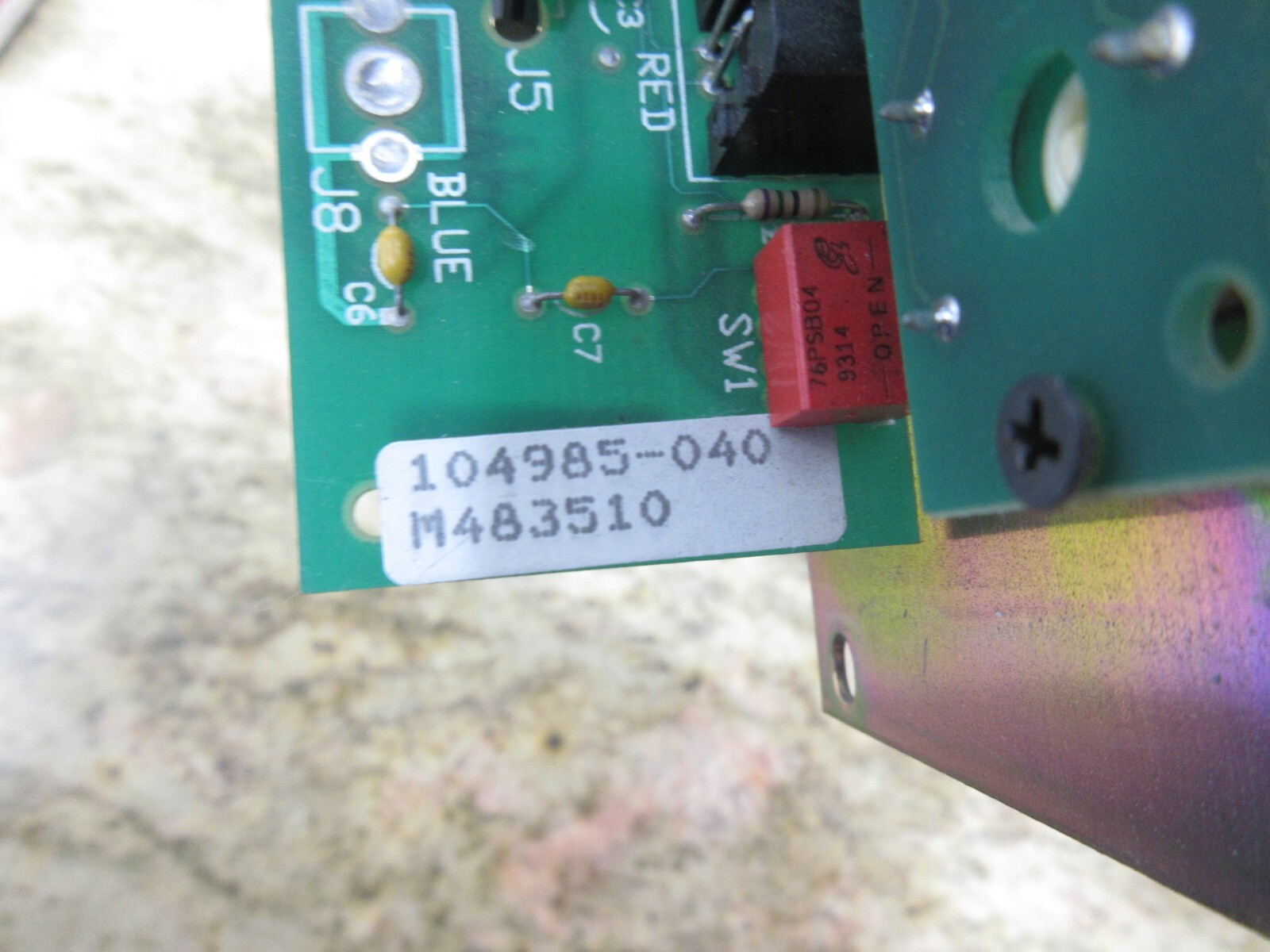 MAHO MH800W CONTROL PANEL PCI 180230-010 104984-030 320402 M483510 104985-040