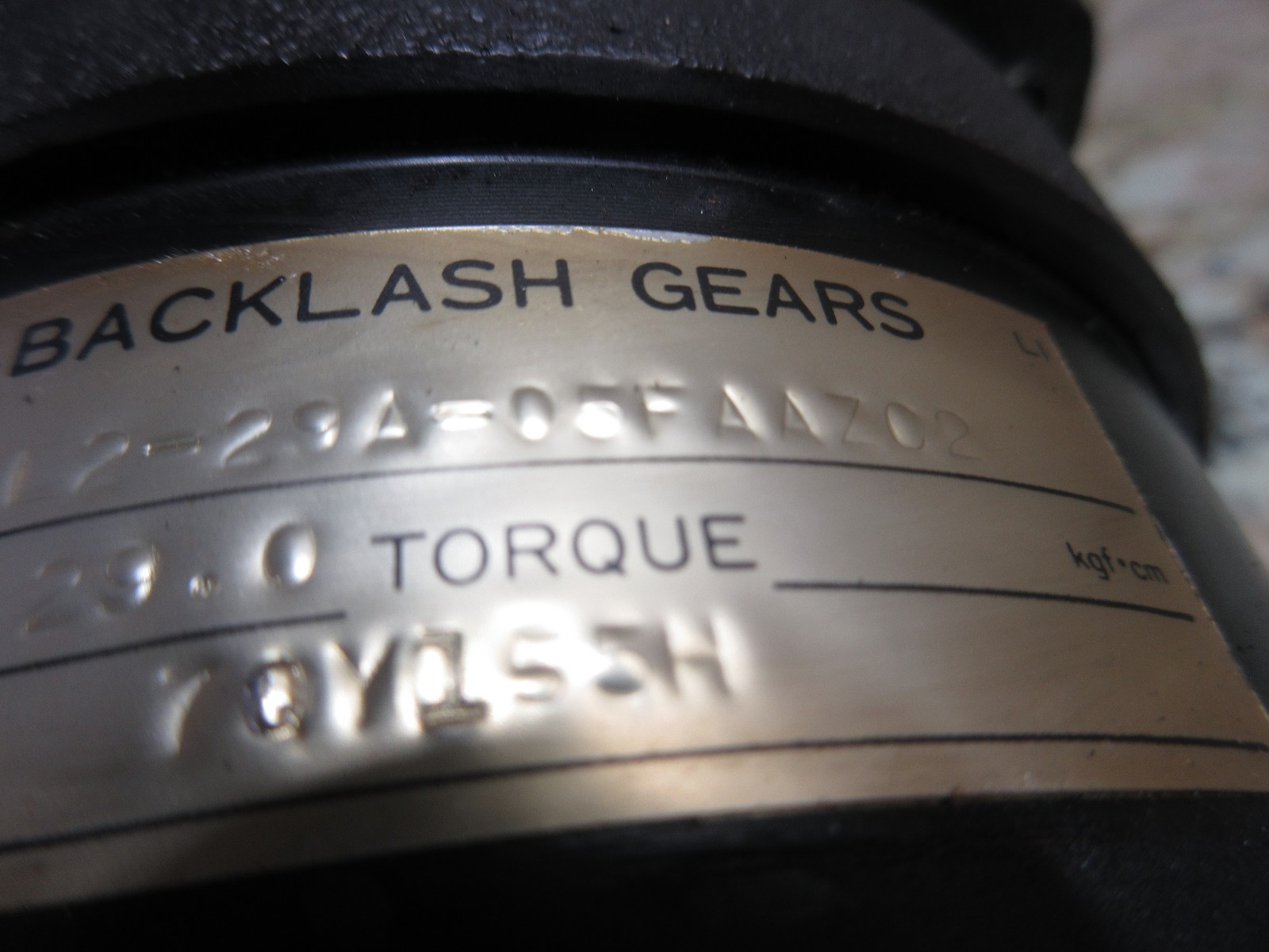 TOYO NON-BLACKASH GEARS FL2-29A-05FAAZ02 05FAAZC2 MORI SEIKI ZL-15M CNC LATHE