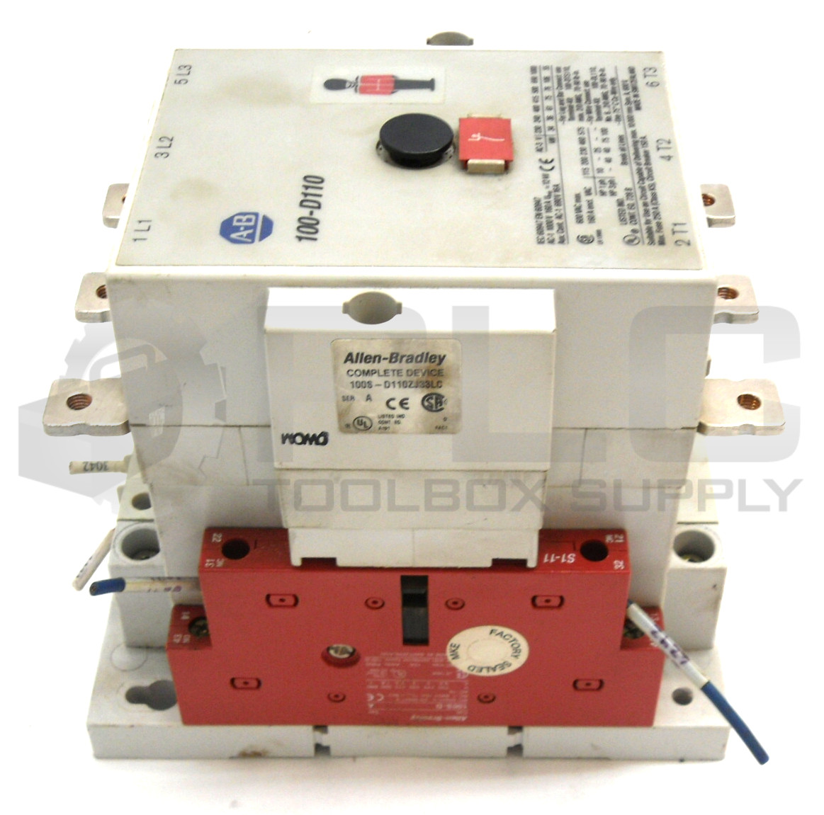 ALLEN BRADLEY 100S-D110ZJ33LC /A CONTACTOR SAFETY 24V DC OPERATED 3 POLE