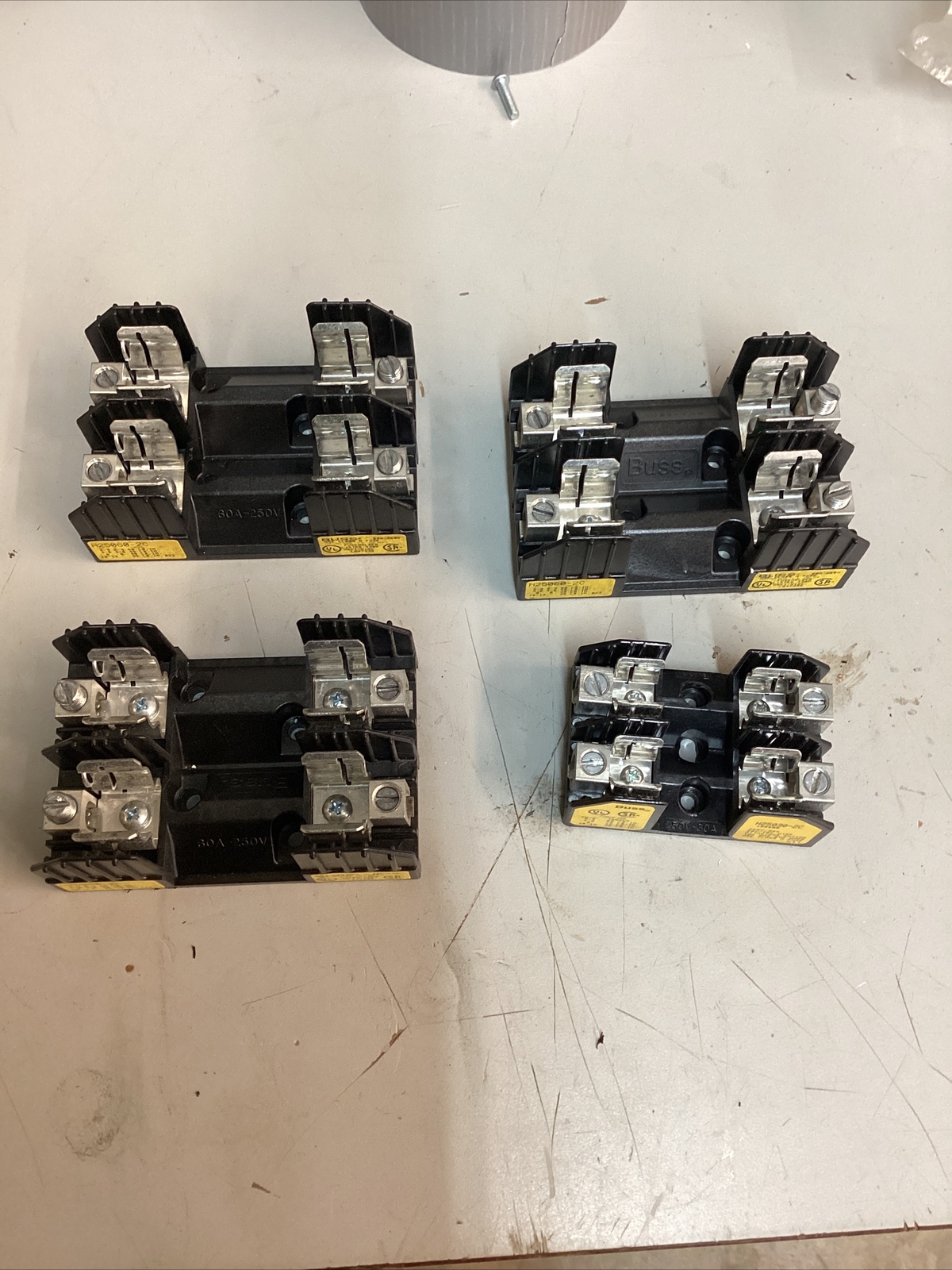4 BUSSMANN H25060-2C Fuse Block 60A 250V With Various Mounting Types