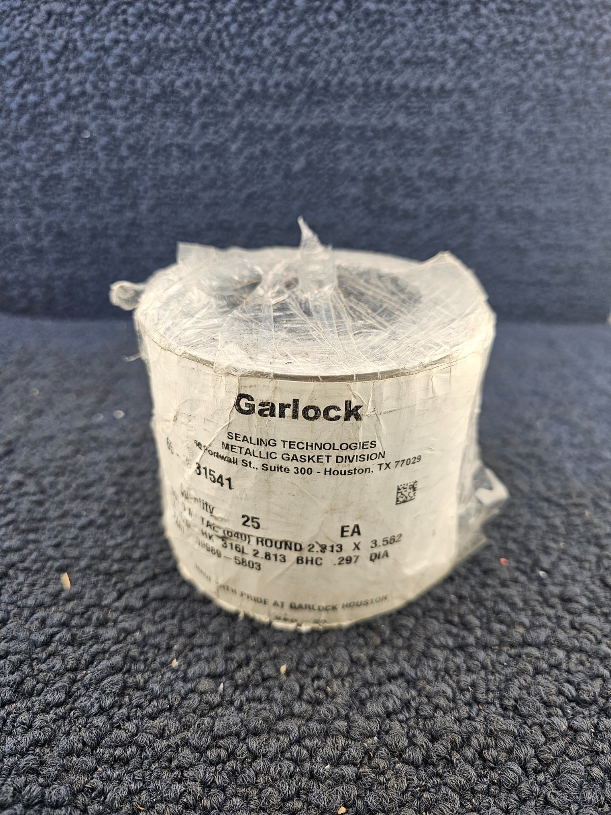 (QTY 25) GARLOCK 09989-5803: Style 640 Solid Metal Gaskets Round 2.313 x 3.562