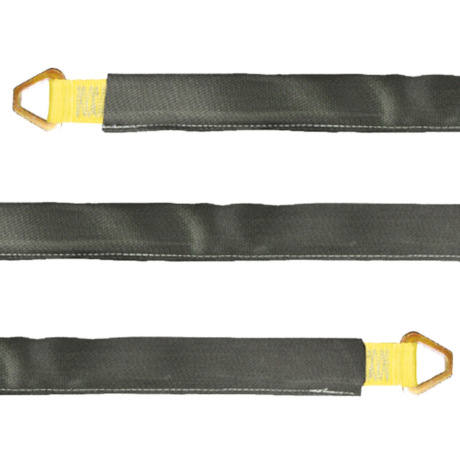 VULCAN 3-Ply Stiff Car Tie Down Axle Strap – Wear Pad – 2″ x 36″ – 3300 lbs SWL