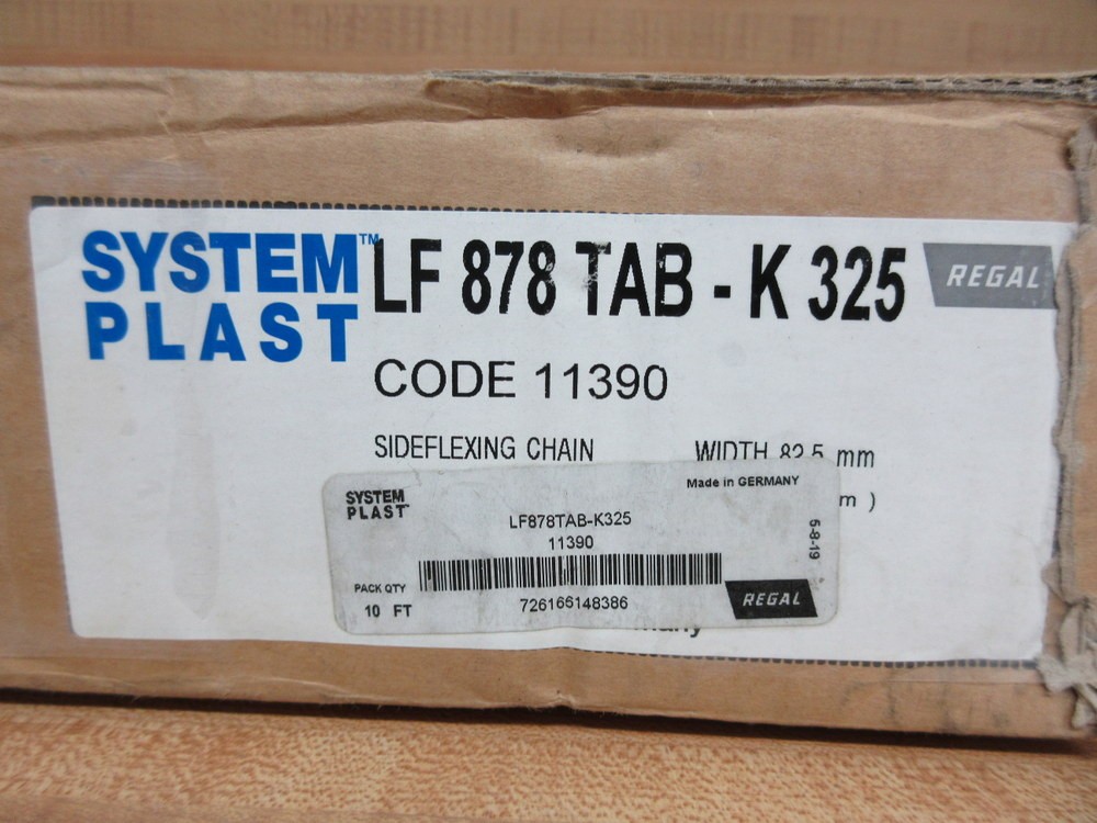 System Plast LF 878 TAB-K325 Sideflexing Chain LF878TABK325
