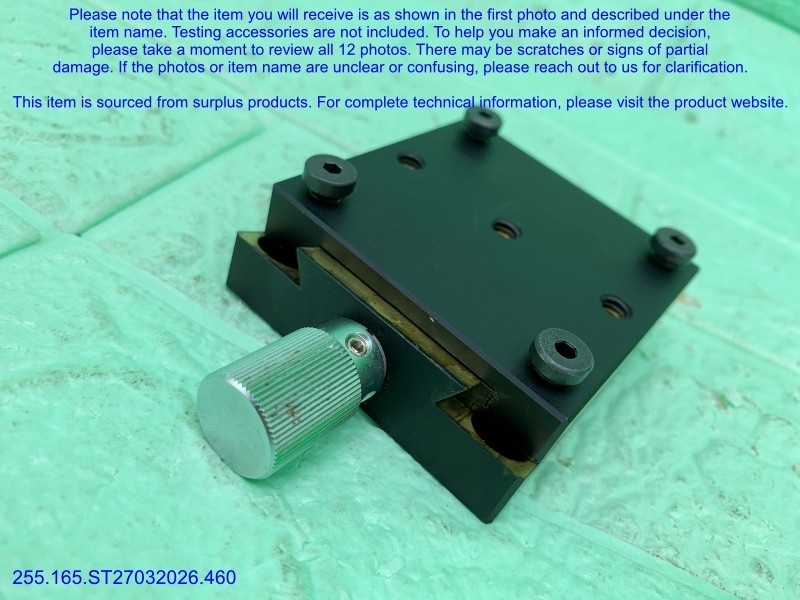 Optosigma G0H-65A76UU 1-Axis Brass Goniometers as shown in photos, sn:9336, DHL.