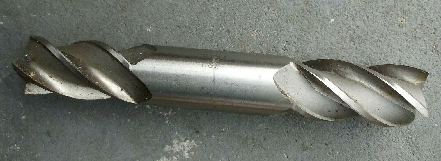 Double End HSS Drill Bit , 1″ x 6-3/8″, 4 Flutes, Square End Mill