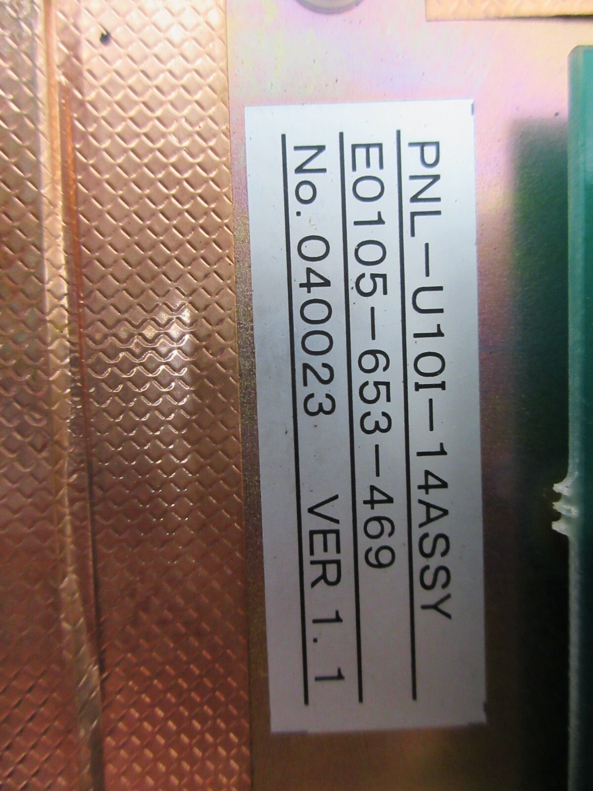 SPECIAL PRICE*OKUMA OSP7000L PANEL E0105-653-469 PNL-U10I-14ASSY E4809-770-103-C