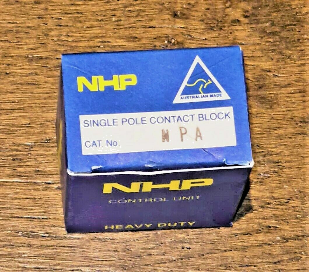 NHP SINGLE POLE CONTACT BLOCK NPA HEAVY DUTY CONTROL UNIT