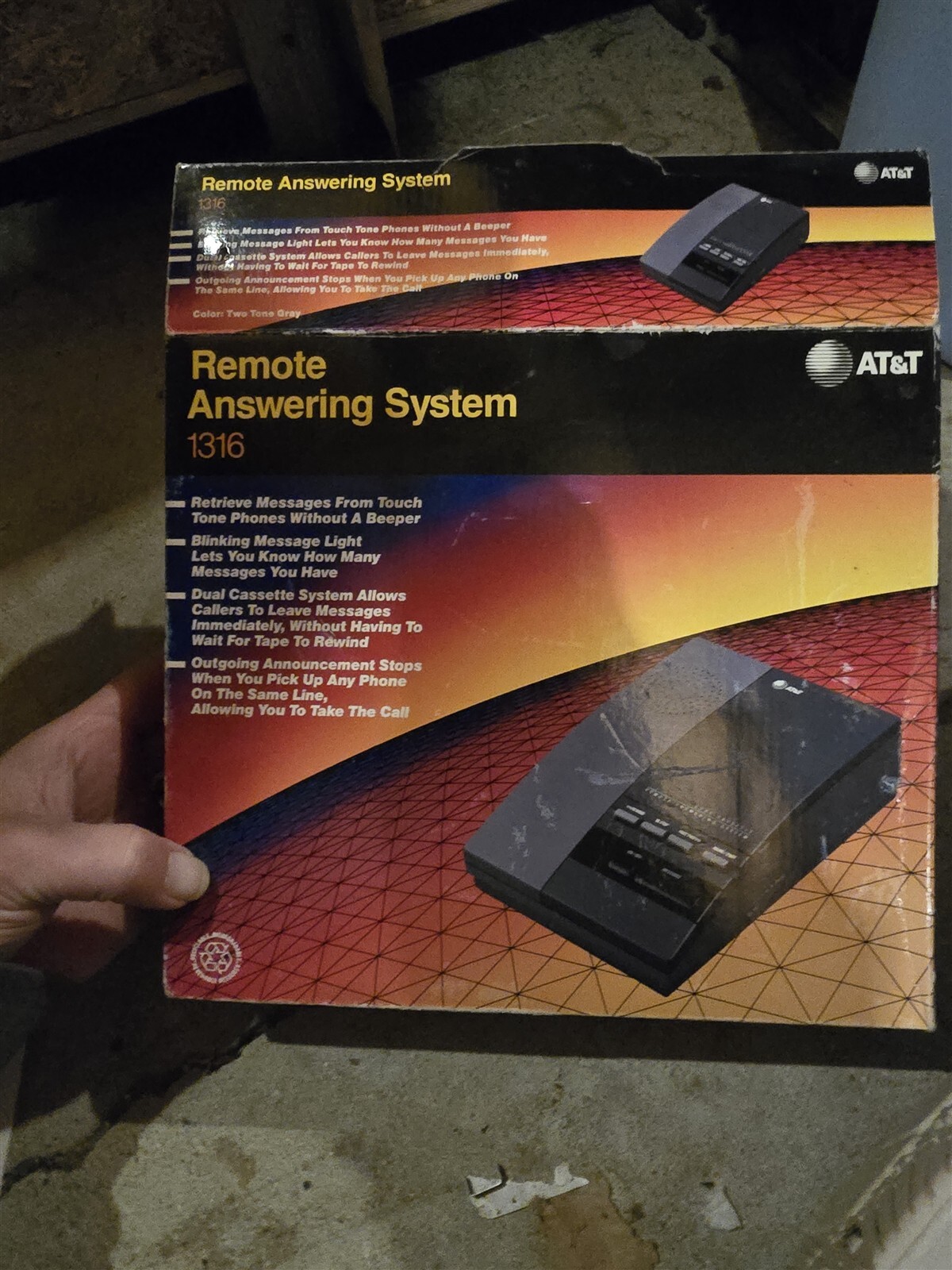 NEW AT&T 1316 Remote Answering System, No Cords *FREE SHIPPING*