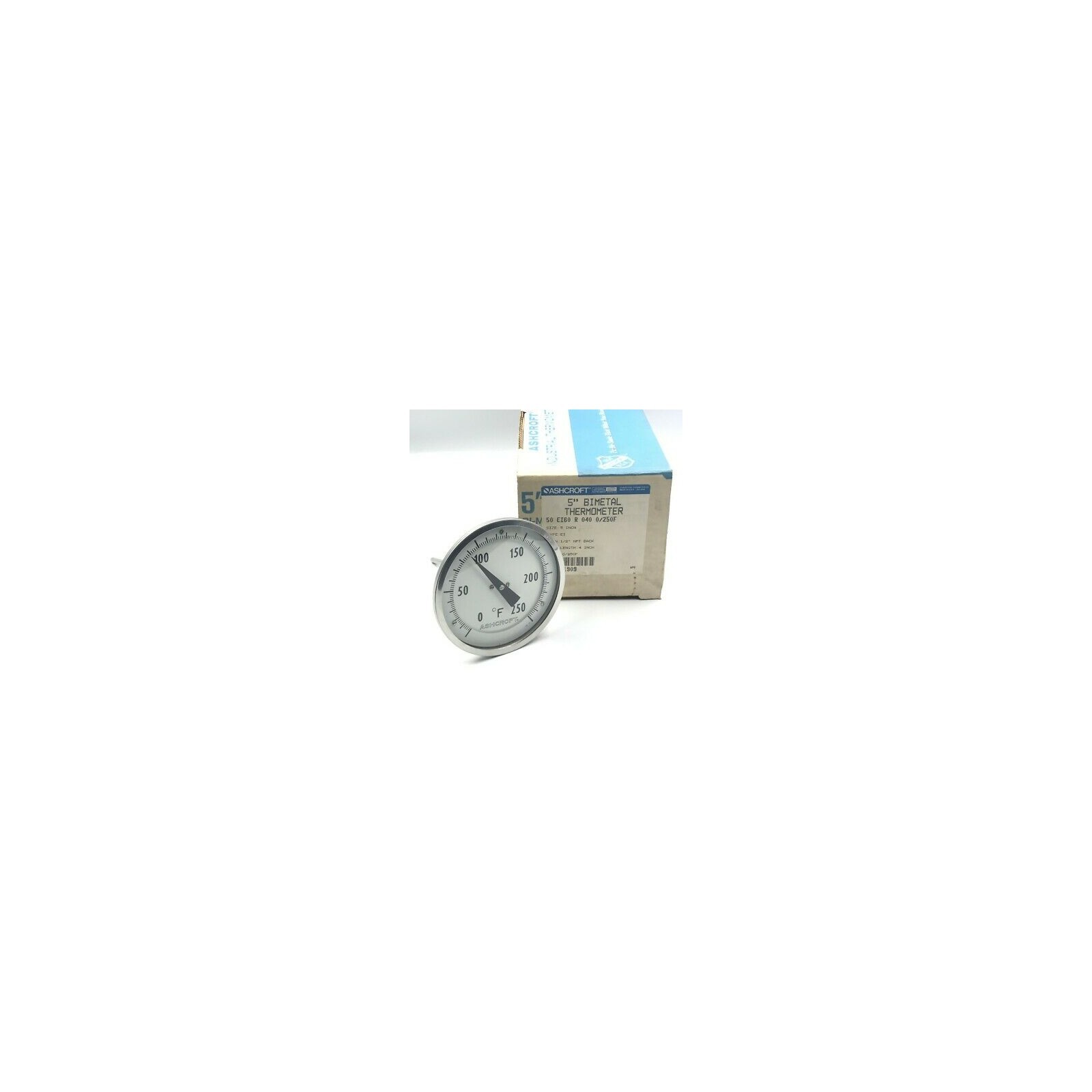 0-250F 5″ BIMETAL THERMOMETER ASHCROFT 50EI60R040