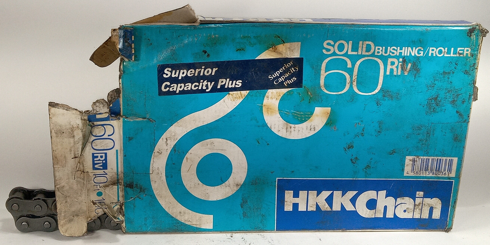 10′ NEW HKK CHAIN 60RIV ROLLER CHAIN NIB ***MAKE OFFER***