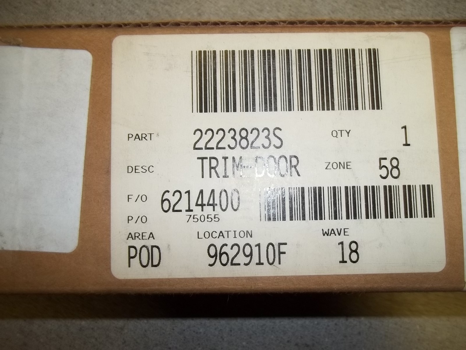 NEW FSP 2223823S Whirlpool Refrigerator Bottom Door Trim, Stainless Steel