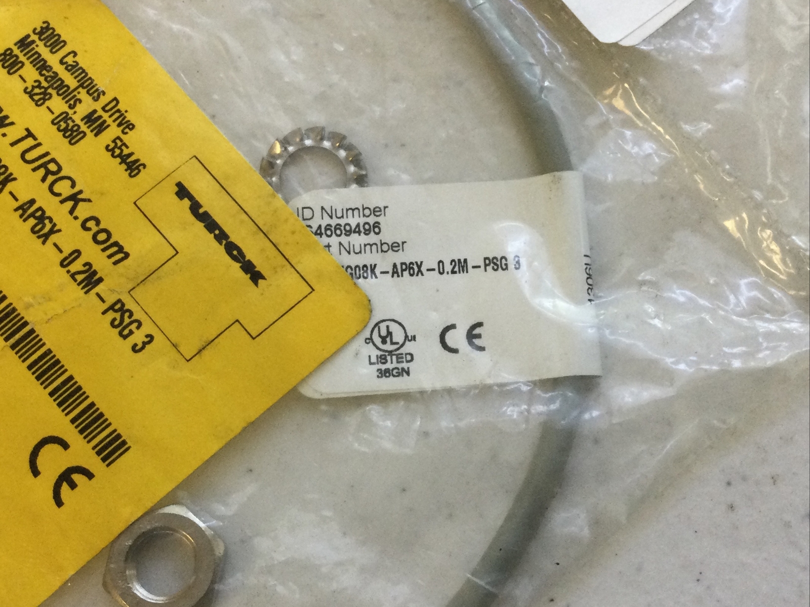 NEW TURCK BI 2-EG08K-AP6X-0.2M-PSG3, S466949, FREE SHIPPING
